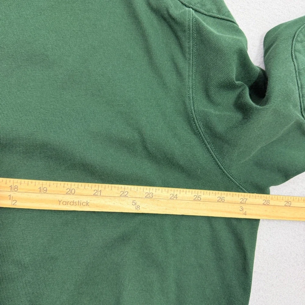 Vintage Polo Ralph Lauren Rugby Shirt Mens XXL Green Long Sleeve Elbow Patch